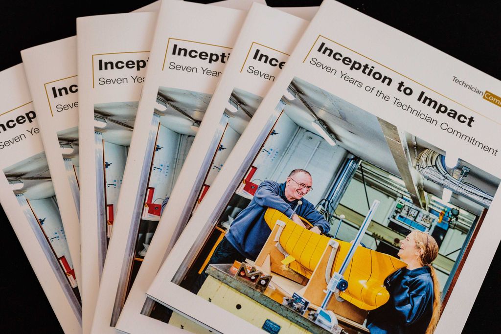 6 reports fanned out titled 'Inception to Impact Seven Years of the Technician Commitment'