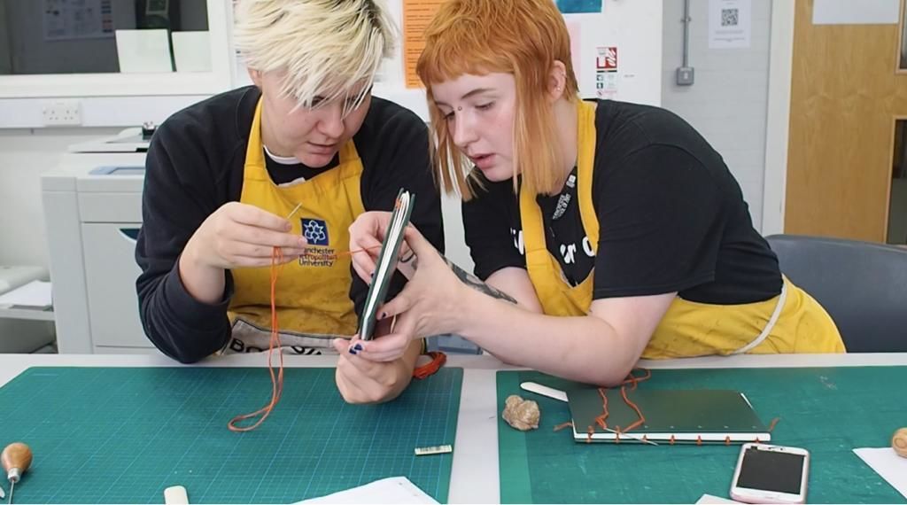 Bookbinding at Manchester Metropolitan University