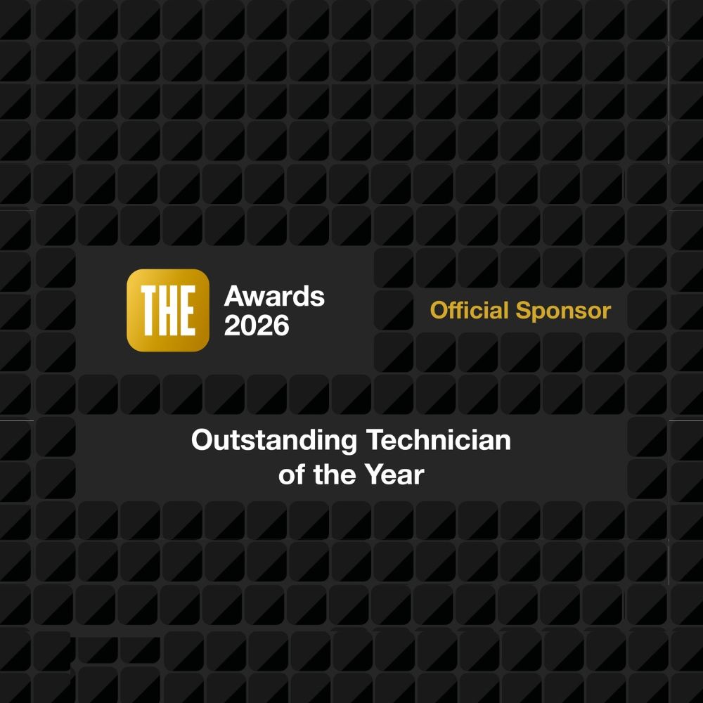 Times Higher Education Awards 2026 logo. Text reads 'Official sponsor: Outstanding Technician of the Year'.