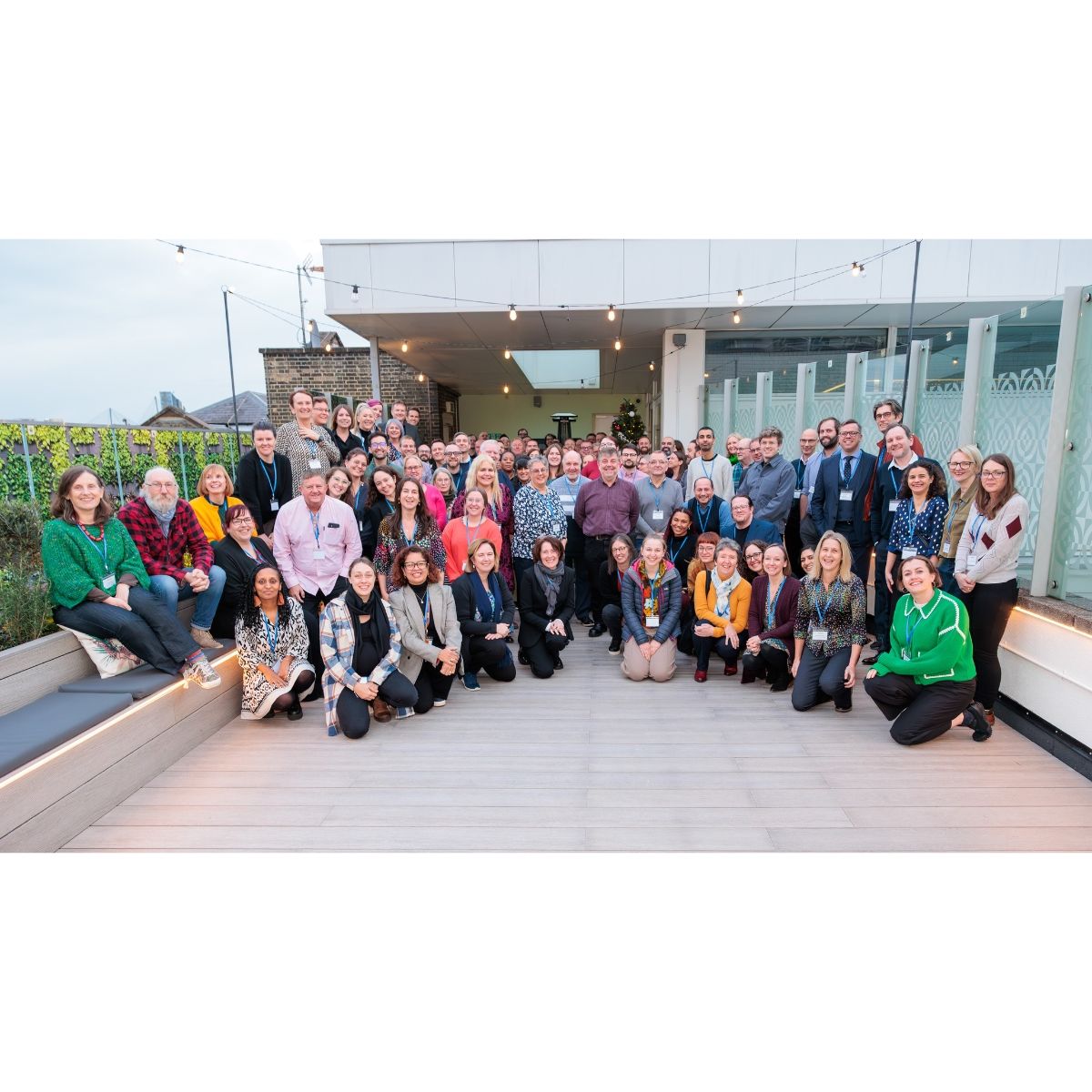 Group photo of all 110 technicians who attended the November 2025 Technician Commitment signatory event